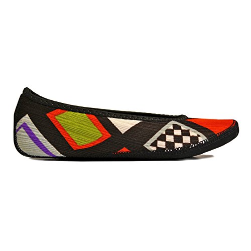 womens dance shoes, Abstract Squares, Small US2