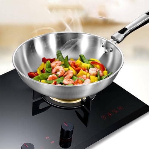 Wok acero inoxidable con tapa 32cm miniatura 6