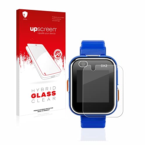 upscreen Protecteur d´Écran en Verre Trempé Compatible avec Vtech Kidizoom Smart Watch DX2 – Glass-Plastique 9H Dureté