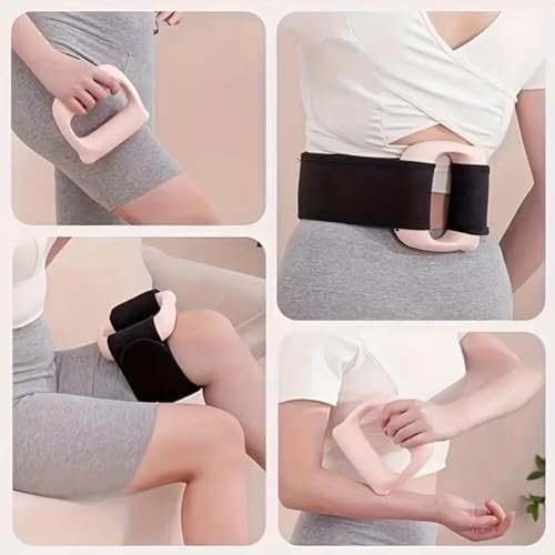 Image of Belly Fat Massager Belt fat burner bitrontix belly fat burner And body shaper Handheld Wearable Vibration Massage Ring with Adjustable Belt, Digital Display, USB Charging Cable and Pouch A7