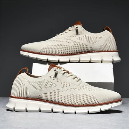 Wearbreeze Shoes for Men, Fashion Mesh Casual Dress Walking Lace-Up Sneakers Comfortable Lightweight Soft Sole4