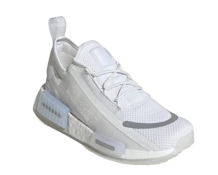 ADIDAS Unisex Big Kids NMD_R1 SPECTOO Shoes, Cloud White/Crystal White/Silver Metallic