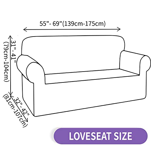 Znsayotx Super Stretch Couch Cover Love Seat Sofa Covers For Living Room Dogs Pet Friendly Furniture Protector Spandex Loveseat Slipcovers With Anti Slip Foam Sticks thumb #5
