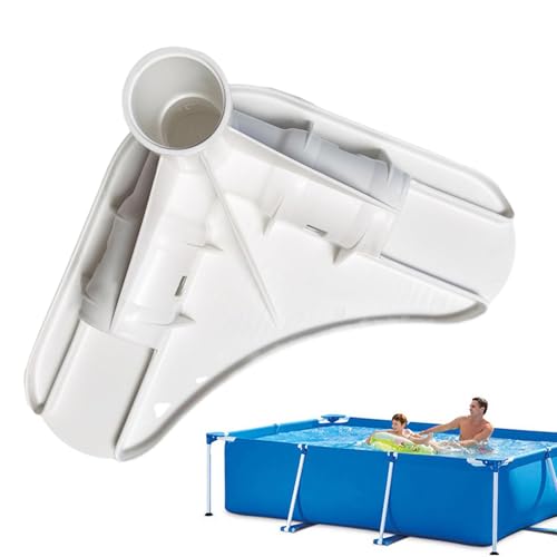shpuuyy angolare per telaio della piscina, giunto per gambe per piscina al suolo familiare, connettore di ricambio preciso a prova di perdite, per esterni, casa, cortile, giardino