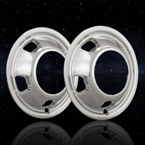 Front Chrome 5 Hole 17' Wheel Simulators fit for Ram 3500 2003-2018
