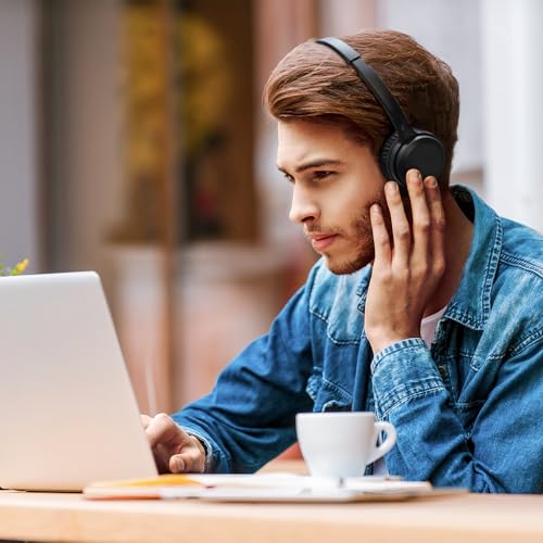 Headphone Philips bluetooth on-ear com microfone e energia para 15 horas na cor preto TAH1108BK/55 glide