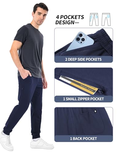 Pioneer Camp Men's Jogger Sweatpants Lightweight Workout Gym Running Track Sweat Pants with Pockets for Athletic Casual4
