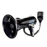 Ser escuchados-Esta megáfono tiene 50 vatios de potencia máxima y puede propulsar su voz y sonidos de hasta 1.200 yardas de distancia.Se sienten cómodos con el ergonómico con empuñadura de pistola y un chasis ligero.Uso en interiores o al aire libre.