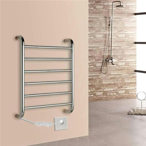 Toalheiro eléctrico de 6 barras en acero inoxidable 60W para baño 4
