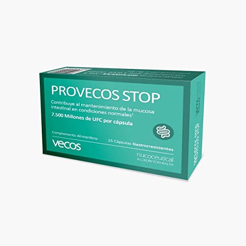 Probióticos Y Prebióticos - Regenera La Flora Intestinal - Provecos Stop - 15 Cápsulas - Complemento Alimenticio - Ayuda A Recuperar El Flujo Intestinal - 7,5 Millones De Ufc Por Cápsula