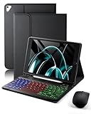 Cet étui est doté d'une fonction veille qui éteint l'écran à la fermeture et le rallume à l'ouverture, prolongeant ainsi la durée de vie de votre tablette. Il offre également stabilité et flexibilité magnétiques. Le clavier se fixe magnétiquement à l'étui en silicone pour une fixation facile et sécurisée. L'étui fait également office de support pour protéger votre tablette.