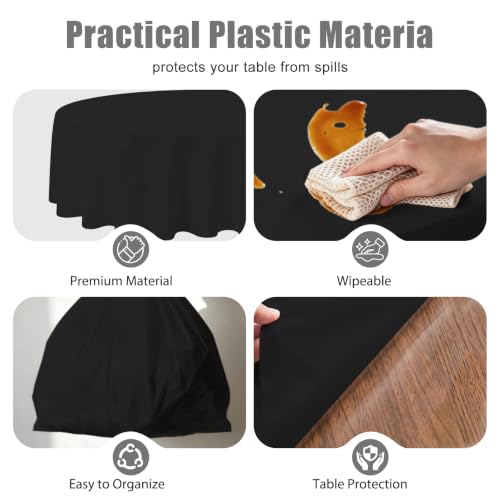 Nappe ronde en plastique de qualité supérieure pour réception de mariage