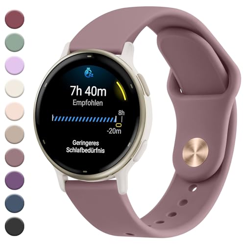 Oumida Correa para Garmin Forerunner 55/ Forerunner 245 / Correa Garmin Vívoactive 5 / Garmin Venu/Venu Sq/Venu Sq 2, Correas Reloj de Silicona, Pulseras de Repuesto Deportiva Ajustable Mujer Hombre