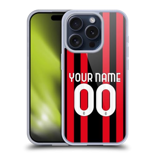 Coque Apple iPhone 15 Pro AC Milan Personnalisable Housse Protection Gel Head Case Designs