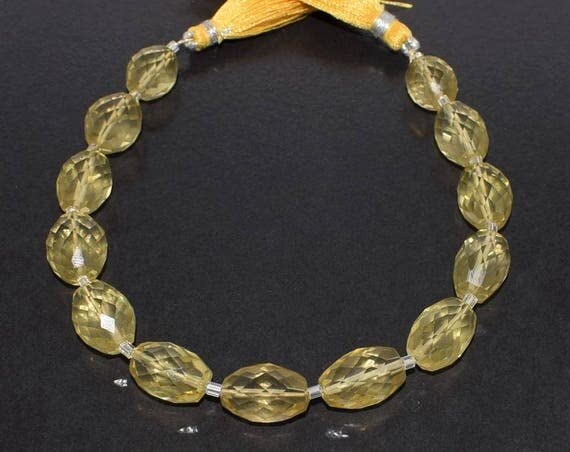 Lemon quartz perles facettées LKBEADS pour la création de bijoux artisanaux en pierres