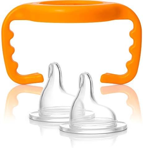 ThinkbabyBaby Bottle to Sippy Conversion Kit, Orange