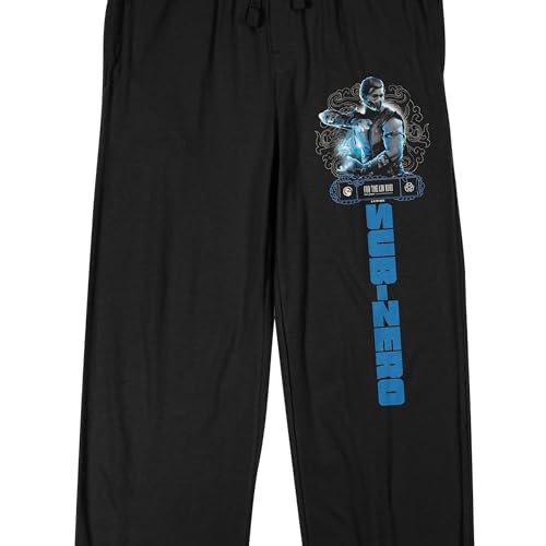 Mortal Kombat Klassic Sub-Zero Men's Black Sleep Pants2