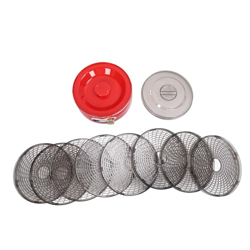 Riuulity Roter Dörrautomat, 8 Tabletts, Multifunktionales Design, Große Kapazität, Geeignet für Obst, Kräuter, Fleisch, Gemüse, EU-Stecker 220–240 V – Bild 8