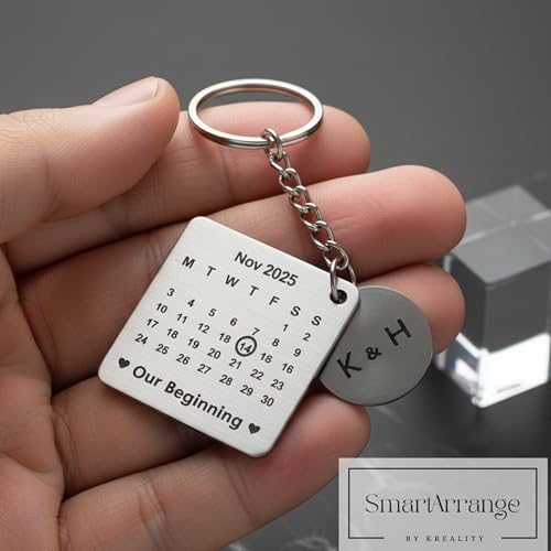 Image of Personalized Engraved Photo Keychain - Custom Stainless Steel Keyring | Unique Gift for Birthday, Anniversary, Wedding, Valentine's Day | For Dad, Mom, Couple, Him, Her