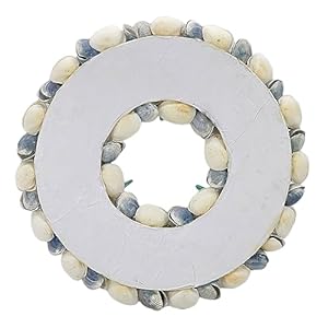 Galtinternational18nauticalseashellwreathbluecoastalbeachfloralhomedecorindooroutdoorrealstarfishpearlseashells Urban Country Home Decor Galt international 18 nautical seashell wreath blue coastal beach floral home decor indoor outdoor real starfish pearl seashells urban country home decor