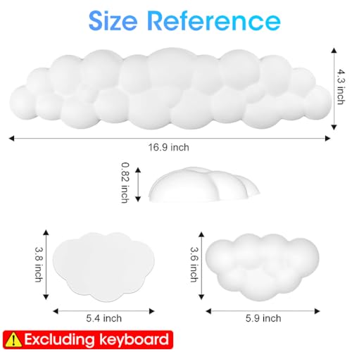 Image of ZORBES 2PC Desktop Computer Typing Wrist Rest Combo Keyboard Wrist Rest Fatigue Relief Arm for Typing Non-Slip Base Ergonomic Design Memory Foam PU for,Gaming