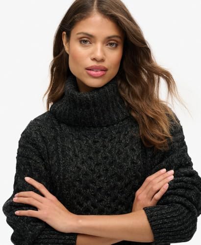 Robe pull torsadée à col roulé femme Superdry - vue 4