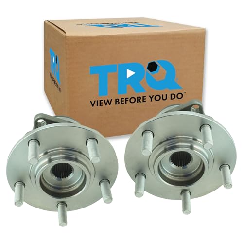 Image of TRQ 2 Piece Rear Wheel Bearing & Hub Assembly Set AWD Compatible with 2007-2013 Mitsubishi Outlander