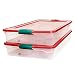 Homz Plastic Storage Underbed Tote Box, Twin/King, with Lid, Latching Handles, 60 Quart, Clear, Stackable, 4-Pack