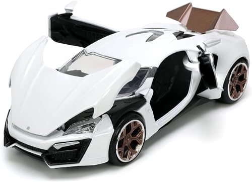 Image of Invite Enterprise Alloy Metal Pull Back Die-Cast Car 1:24 Big Lykan Hyper Sport Diecast Metal Pullback Toy Car With Openable Doors, Light Music Boys Gifts Toys For Kids(1:24 Laykan - White)