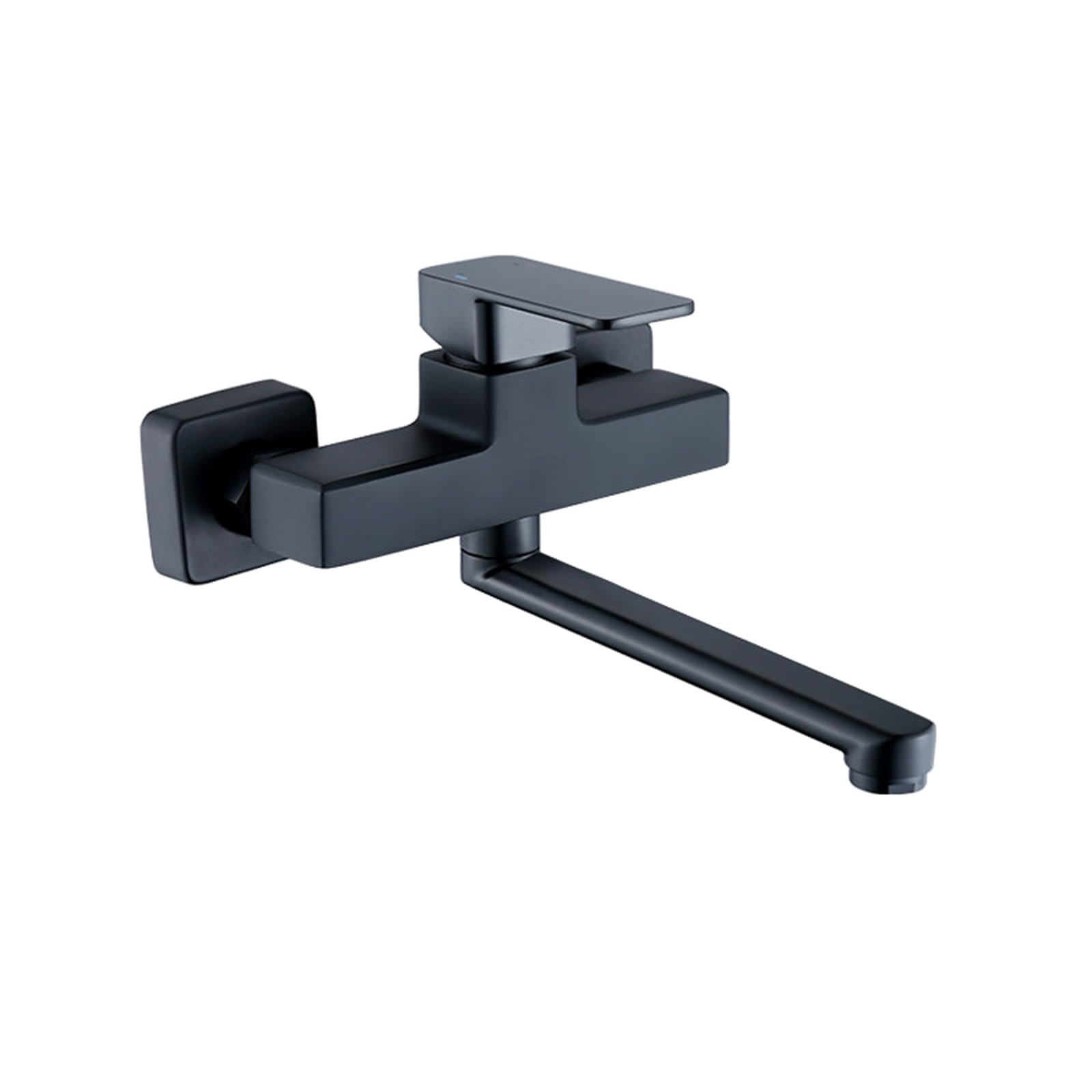 Grifo Cocina de Pared Negro de Latón Monomando Frío y Caliente