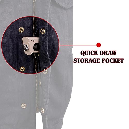 Milwaukee Leather MDM3012 Men's 'Brute' Black Denim Club Style V-Neck Motorcycle Vest w/Dual Closure3