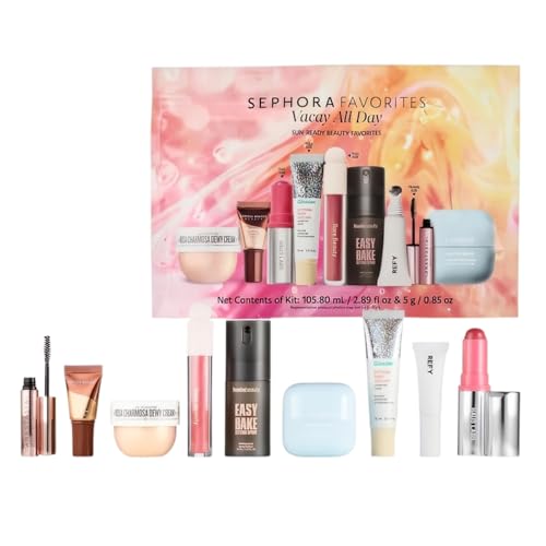 Sephora Favorites Limited Edition Vacay All Day 9-Piece Makeup & Skincare Value Set