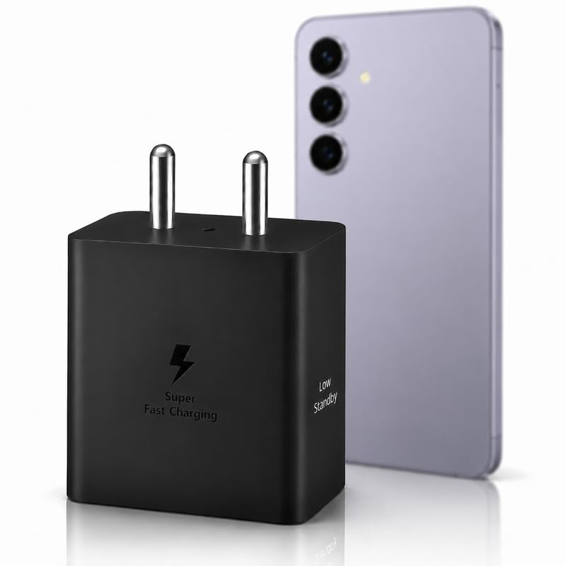 Image of 45W C-Type Fast Charging PD Adapter Compatible with Samsung Galaxy S26, S25, S24, S23, S22 (Ultra, Plus), Z Fold6, Z Flip6 | 45 w Superfast Charger for USB C Smartphone & Other Devices