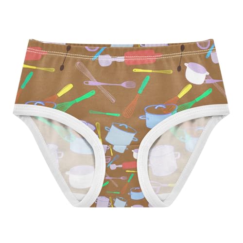 Colorful Kitchen Utensils Pots Toddler Girls's Underwear 2T 202c1220