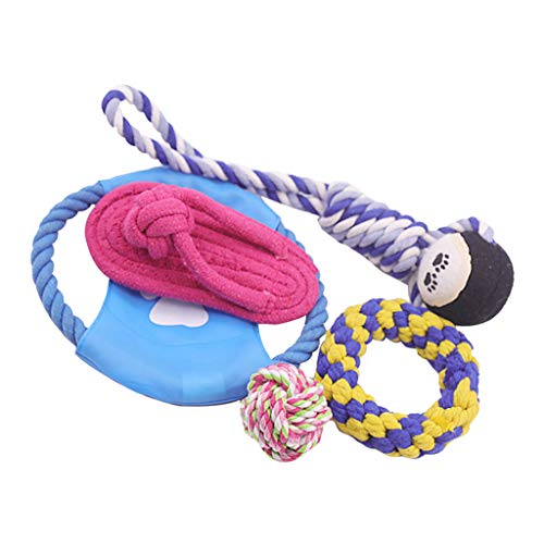 Homozy 1 conjunto de brinquedos variados de algodão para cães para tédio mordida de animais de estim