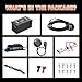 72V(73.6V) 105Ah Lithium Golf Cart Battery, 72V Golf Cart Batteries with 15A Fast Charger, Built-in 250A BMS, Metal Casing,5000+Deep Cycles, Max 18.40kW Power Output, Mobile APP & Round LCD Screen