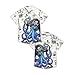 THE PIRATE KING Funny Pirate Octopus Hawaiian Shirt Boys Retro Beach Casual Short Sleeve Button Down Shirt for 5-14 Years