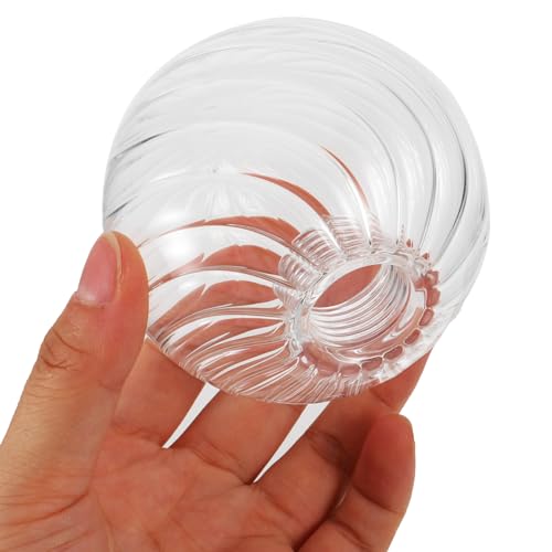 Image of Holibanna Glass Lamp Shade Replacement Design Indoor Light Cover for Pendant Lamps Unique Decorative Glass Fixture for Living Room Bedroom and Hallway