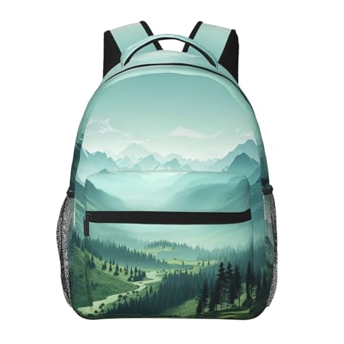Sac à dos ordinateur portable vert protégeant le dos contre la lourdeur
