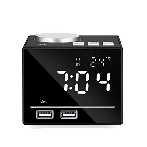 Bluetooth-Lautsprecher Elektronischer Multifunktionswecker K3 Nachttisch Bunte Lichter Home Kleine Tischlampe USB-ladelautsprecher