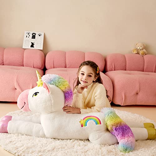 Tumyay 7736511 Giant Unicorn Stuffed Animal Plush Soft Toy,51 Inch Large Unicorn Toys Jumbo Cute Big Size Huge Plushy Fluffy Plushie,Birthday Gifts thumb #1