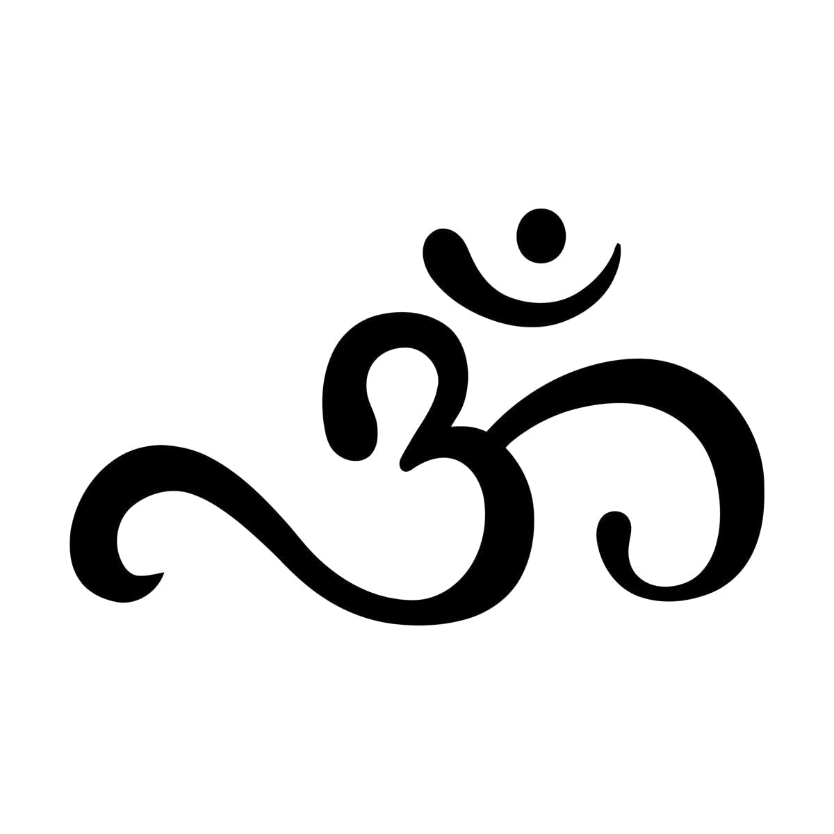 Om Wall Art Sticker for Bedroom Buddhism Symbol Modern Spiritual Room Decor Wall Decals Removable Living Room Decal Murals Large - 42x70cm — image 1