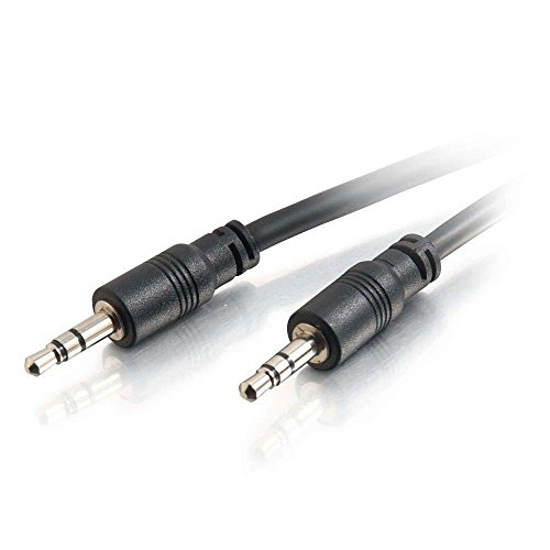 C2G 40108 3.5Mm Stereo Audio Cable With Low Profile Connectors M/M, In-Wall Cmg-Rated (35 Feet, 10.66 Meters) Black #TOP10