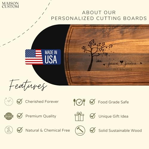 Tabla de cortar rectangular de madera personalizada miniatura 3