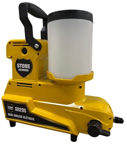 Máquina de Pintura Airless Profissional SH205 Stone Hammer 220V – 1200W, Vazão 1.2L/min, Tanque 2,5L, Ideal para Acrílicas, Vernizes e Esmaltes