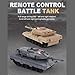 Ouhgnoh Mini Remote Control Tank Combat Tracked Military Tank Model Simulation Tiger Popular Toy Puzzle Toy Boy (Grey)