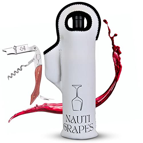 Bolsa de vino de neopreno de alta densidad con accesorios de vino esenciales para expertos 8