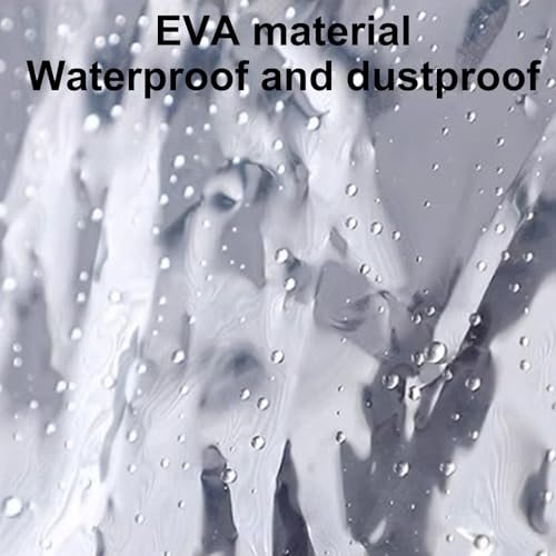 Transparent Garment Bags for Hanging Clothes, Garment Rack Cover with Zipper, EVA Waterproof, Suitable for Suits, Shirts(30x50x90cm/12x20x35in) 6