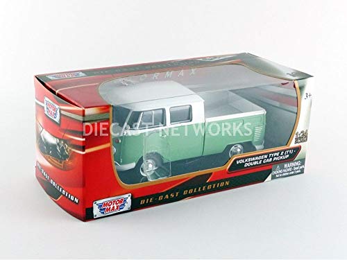 Motormax 1/24 Volkswagen T1 Kombi Pick Up 1976 miniatura 7