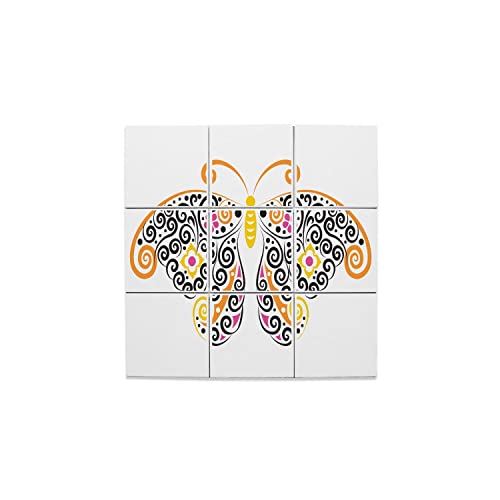 Carreaux céramique décoratif papillon pour crédence cuisine